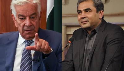 a combination of file photos shows defence minister khawaja asif and interior minister mohsin naqvi a combination of file photos shows defence minister khawaja asif and interior minister mohsin naqvi