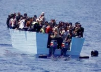wooden vessel carrying dozens of migrants capsized off the coast of libya on tuesday photo afp