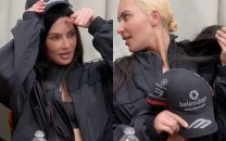 kim kardashian shocks fans by removing wig revealing natural hair on the kardashians