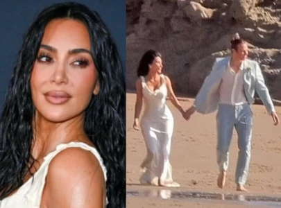 kim kardashian marries matthew noszka on beach for all s fair