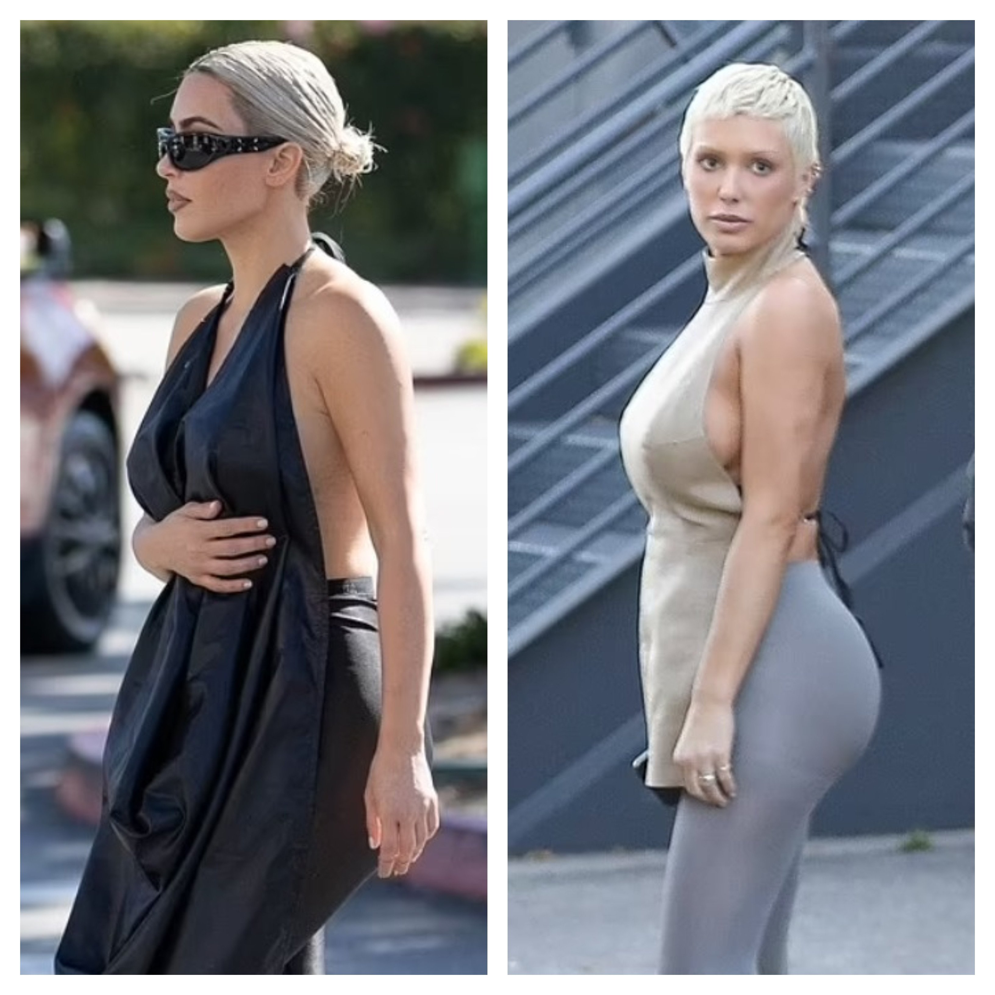 Is Kim Kardashian copying Bianca Censori's style?