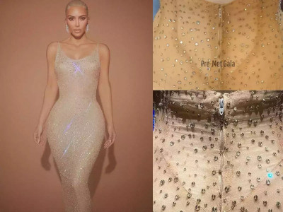 kim kardashian did not damage marilyn monroe s iconic dress