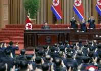 north korean leader kim jong un attends the second day of the first session of the supreme people s assembly in pyongyang north korea march 23 2026 in this picture released by north korea s official korean central news agency kcna via reuters
