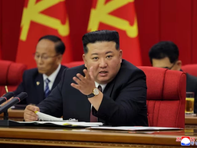 north korean leader kim jong un speaks during the second plenary meeting of the ninth central committee of the workers party of korea wpk in pyongyang north korea in this picture released june 23 2026 photo korean central news agency kcna via reuters north korean leader kim jong un speaks during the second plenary meeting of the ninth central committee of the workers party of korea wpk in pyongyang north korea in this picture released june 23 2026 photo korean central news agency kcna via reuters
