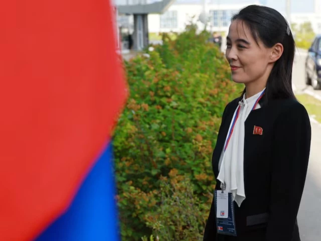 kim yo jong sister of north korea s leader kim jong un arrives at the vostochny osmodrome before a meeting of russia s president vladimir putin with north korea s leader kim jong un in the far eastern amur region russia september 13 2023 photo reuters kim yo jong sister of north korea s leader kim jong un arrives at the vostochny osmodrome before a meeting of russia s president vladimir putin with north korea s leader kim jong un in the far eastern amur region russia september 13 2023 photo reuters