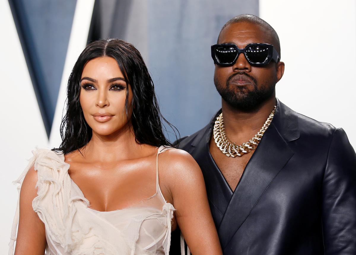 file photo kim kardashian and kanye west attend the vanity fair oscar party in beverly hills during the 92nd academy awards in los angeles california us february 9 2020 reuters danny moloshok