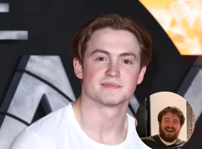 kit connor stuns with bushy beard in elton john group photo