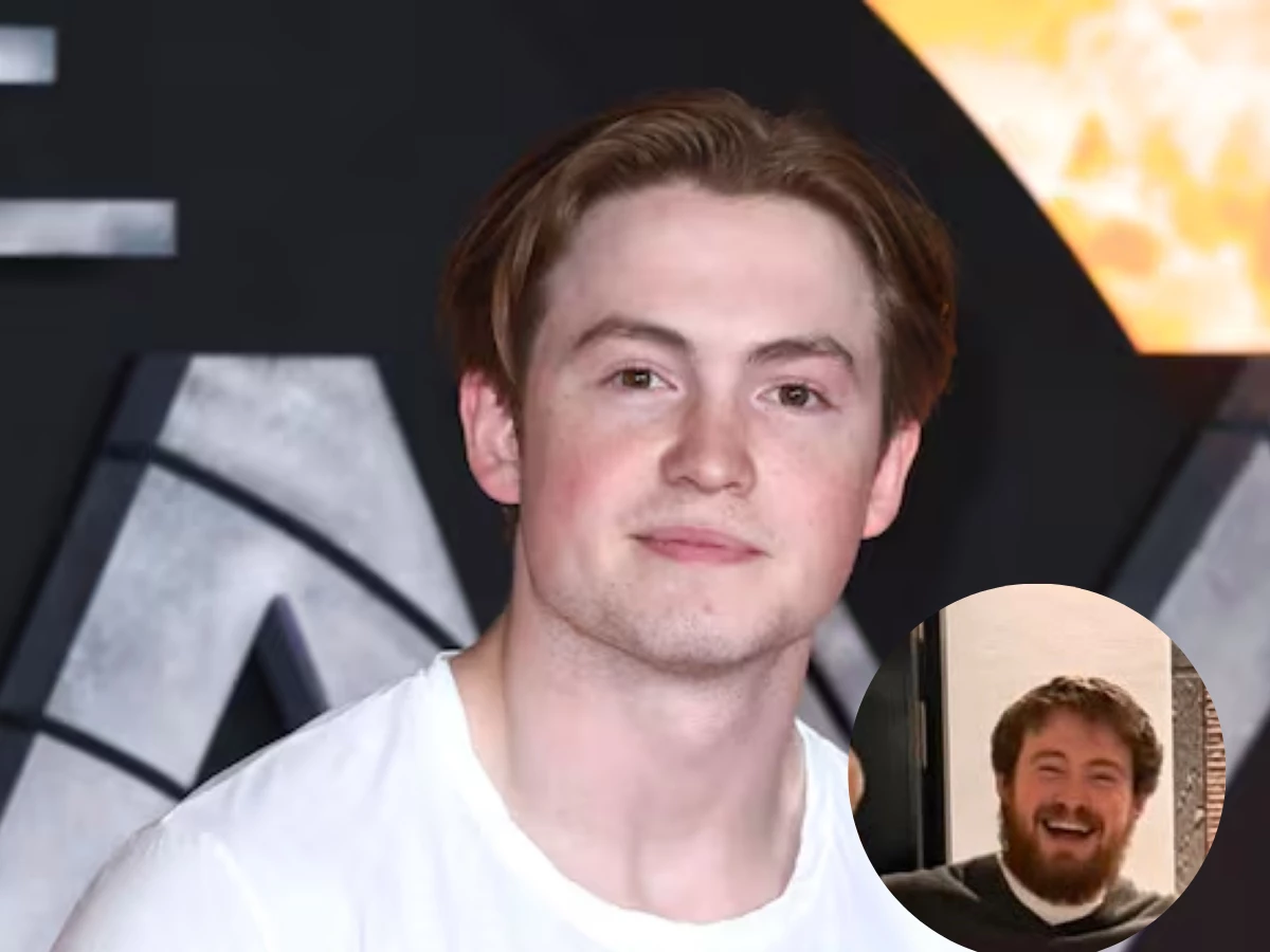 kit connor stuns with bushy beard in elton john group photo