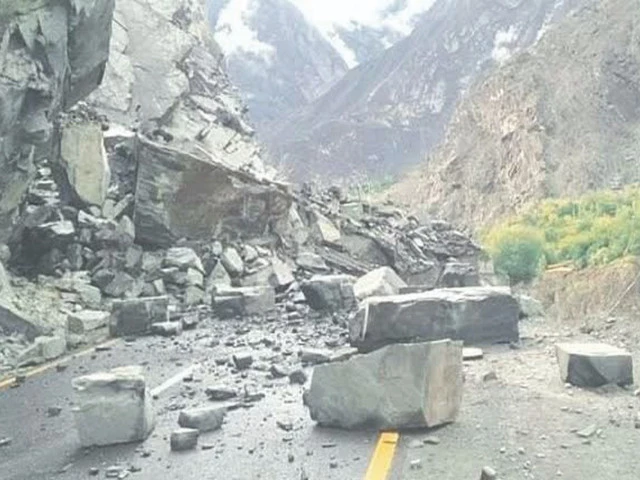 the karakoram highway is closed near shangla after landslides triggered by heavy rainfall in kohistan photo express the karakoram highway is closed near shangla after landslides triggered by heavy rainfall in kohistan photo express