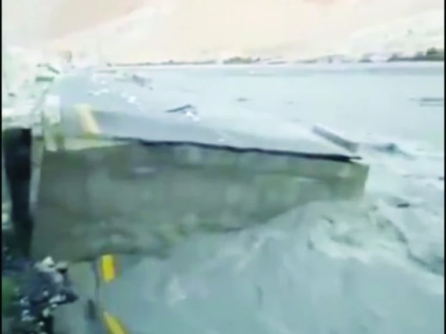 the section of the karakoram highway which collapsed into the hunza river between garchay and morkhun photo screengrab x com gbtourism the section of the karakoram highway which collapsed into the hunza river between garchay and morkhun photo screengrab x com gbtourism
