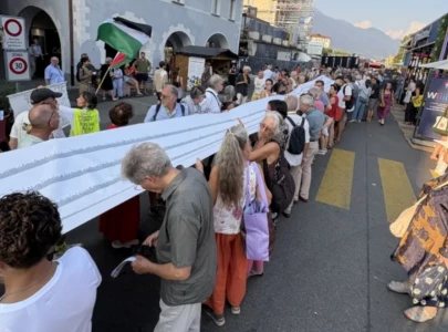 locarno film festival protest honours 60 000 palestinians killed by israel in gaza locarno film festival protest honours 60 000 palestinians killed by israel in gaza