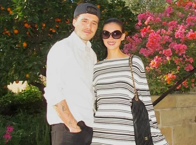 brooklyn beckham and nicola peltz beckham appear unbothered in sunny photo set to love song