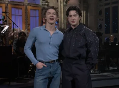 connor storrie brings heated rivalry chemistry to snl with hudson williams cameo