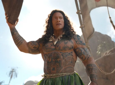 dwayne johnson says real masculinity means supporting women while debuting moana at cinemacon
