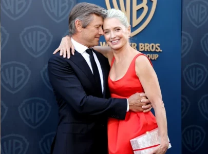 katherine lanasa jokes husband grant show is too handsome to join the pitt