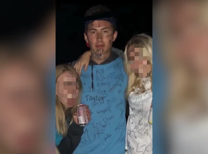 hudson williams teenage years picture with a nazi symbol drawn on his forehead resurfaces online