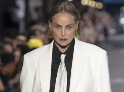 sharon stone returns to the runway for the first time in more than 30 years sharon stone returns to the runway for the first time in more than 30 years