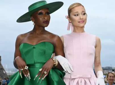 ariana grande oscar snub rumors link wicked sequel omission to cynthia erivo press tour dynamic