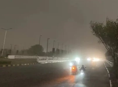 severe dust storm rain plunge lahore into darkness