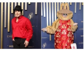 michael jackson lookalike and labubu inspired outfit steal spotlight at 2025 emmys red carpet michael jackson lookalike and labubu inspired outfit steal spotlight at 2025 emmys red carpet