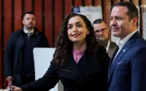 caretaker pm s party leads kosovo vote exit polls caretaker pm s party leads kosovo vote exit polls