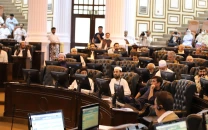 k p lawmakers protest over 14 schools left non functional for more than decade