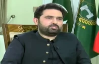 khyber pakhtunkhwa chief minister sohail afridi during an interview with hamid mir screengrab via geo news