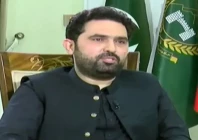 khyber pakhtunkhwa chief minister sohail afridi during an interview with hamid mir screengrab via geo news