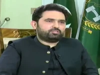 khyber pakhtunkhwa chief minister sohail afridi during an interview with hamid mir screengrab via geo news