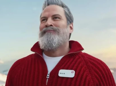 who is target s weirdly hot santa in the viral new holiday commercial