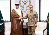 strategic partnership cdf field marshal asim munir shakes hands with kuwait s defence minister sheikh abdullah ali abdullah al sabah during their meeting at ghq photo ppi