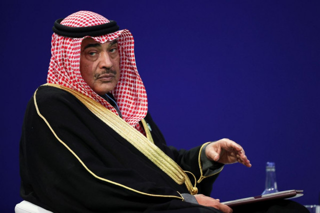 kuwait s prime minister sheikh sabah al khalid al sabah waits before speaking during the un climate change conference cop26 in glasgow scotland britain november 2 2021 reuters hannah mckay pool file photo kuwait s prime minister sheikh sabah al khalid al sabah waits before speaking during the un climate change conference cop26 in glasgow scotland britain november 2 2021 reuters hannah mckay pool file photo
