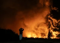 a resident looks at a site of a russian missile strike amid russia s attack on ukraine in the kyiv region ukraine august 5 2026 photo reuters