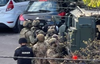 special forces police unit at the site of a shooting incident in kyiv ukraine april 18 2026 picture taken with a mobile phone photo reuters