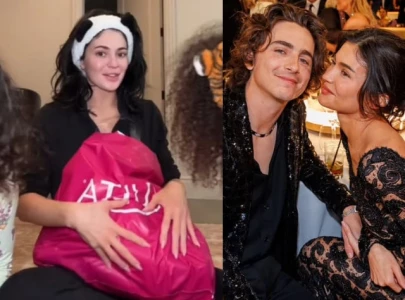 kylie jenner sparks pregnancy rumors with timoth e chalamet s baby in latest tiktok video