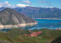 water in tajikistan s nurek reservoir seen here in march 2024 has dropped sharply since late 2024 photo afp file