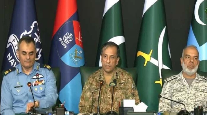 dg ispr lt gen ahmed sharif chaudhry dgpr of the pakistan air force air vice marshal aurangzeb ahmed and deputy chief of naval staff operations rear admiral raja rab nawaz address the media in islamabad on friday screengrab dg ispr lt gen ahmed sharif chaudhry dgpr of the pakistan air force air vice marshal aurangzeb ahmed and deputy chief of naval staff operations rear admiral raja rab nawaz address the media in islamabad on friday screengrab