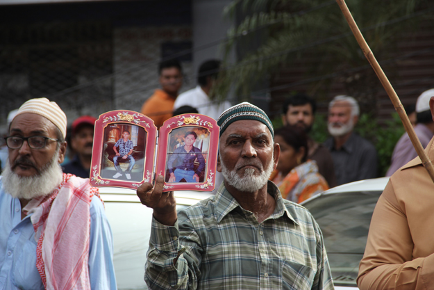 Workers came out to fight for their rights and spread awareness of their plight. PHOTO: AYESHA MIR/EXPRESS