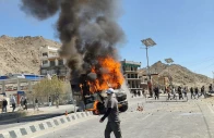 a file image of september 24 2025 shows a vehicle on fire in the ladakh region india photo reuters a file image of september 24 2025 shows a vehicle on fire in the ladakh region india photo reuters