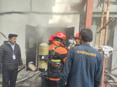 two arrested in lahore hotel fire case