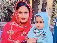 a file photo of deceased mother sadia with her 10 month old daughter rida fatima photo express