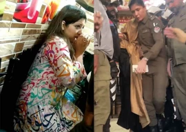 a police team led by gulberg circle assistant superintendent of police asp syeda shehrbano naqvi intervened and saved the woman from the mob