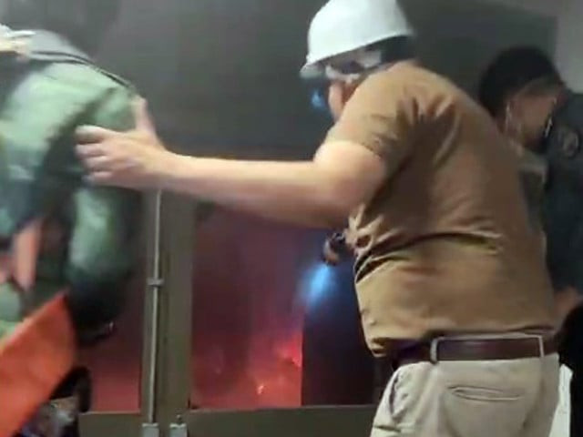 airports source said the fire rapidly destroyed the federal investigation agency s fia immigration system and counters screengrab airports source said the fire rapidly destroyed the federal investigation agency s fia immigration system and counters screengrab