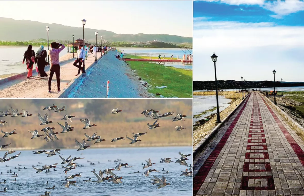 lake uchhali s total area is 943 acres and its depth is said to be 378 feet photo express lake uchhali s total area is 943 acres and its depth is said to be 378 feet photo express