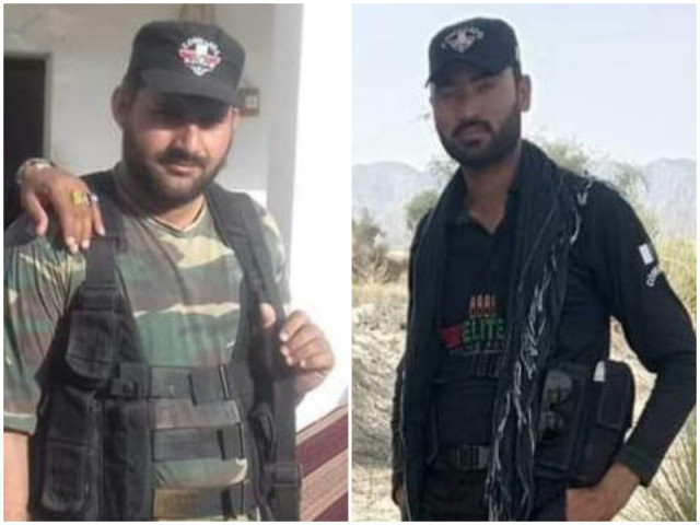 martyred police personnel bashir khan l and saif ali khan r photo express martyred police personnel bashir khan l and saif ali khan r photo express