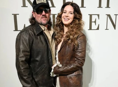 lana del rey and husband jeremy dufrene turn heads at ralph lauren show
