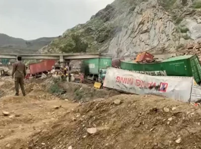 landslide debris on kkh in bhasha cleared