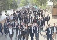 lawyers hit the streets raising their voices for the historic karoonjhar hills photo jalal qureshi express