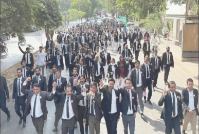 lawyers hit the streets raising their voices for the historic karoonjhar hills photo jalal qureshi express