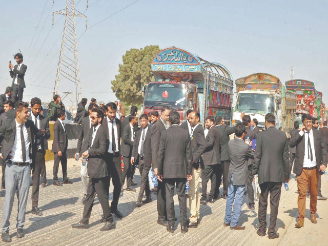 hundreds of lawyers bring hyderabad to a standstill blocking the national highway to protest against the city ssp photo ppi